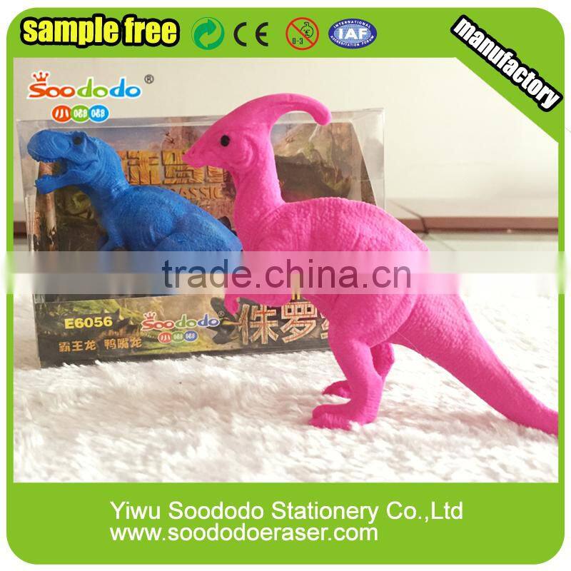 Kids Big 3D Dinosaur Shaoped Rubber TPR Eraser