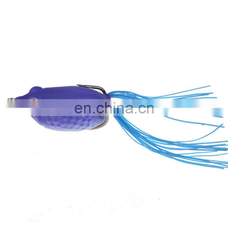 Wholesale Popper 50mm 10g Snakehead Soft Lure Frog Topwater Emulational Frog