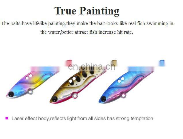 wholesale various colours 58mm 11g metal VIB fishing lure