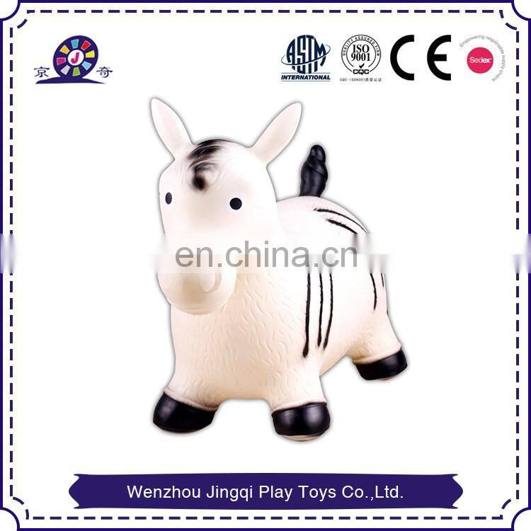 kids ride on Inflatable Jumping animals with cute design horse toys for home and school