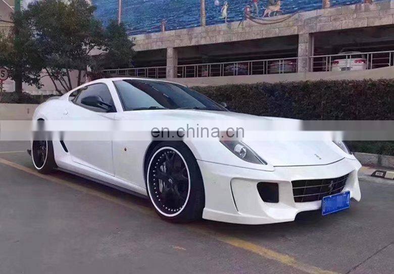 Runde Resin +Carbon Fiber Material For Ferrari 599 Upgrade Vorsteiner Style Body Kit Front Bumper Rear Bumper Side Skirt Spoiler