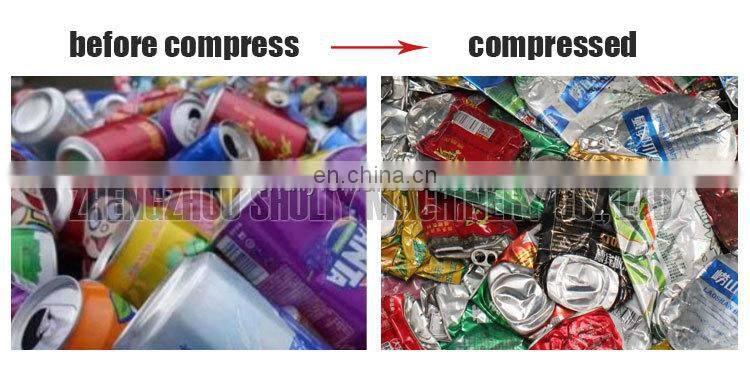 High Quality Cans Flattening machine for recycling station price