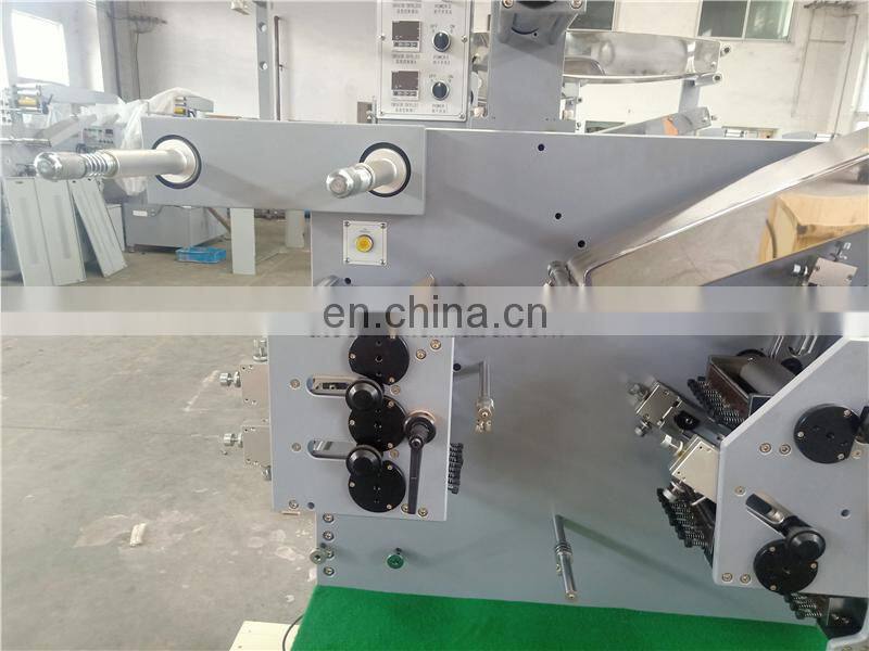 UGS42S Automatic roll to roll fabric washable label flexo Label Printing Machine, flexographic wash care cotton ribbon printer