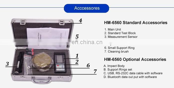 Taijia Standard Test Block HM-6560 steel and cast steel leeb durometer Hardness Tester