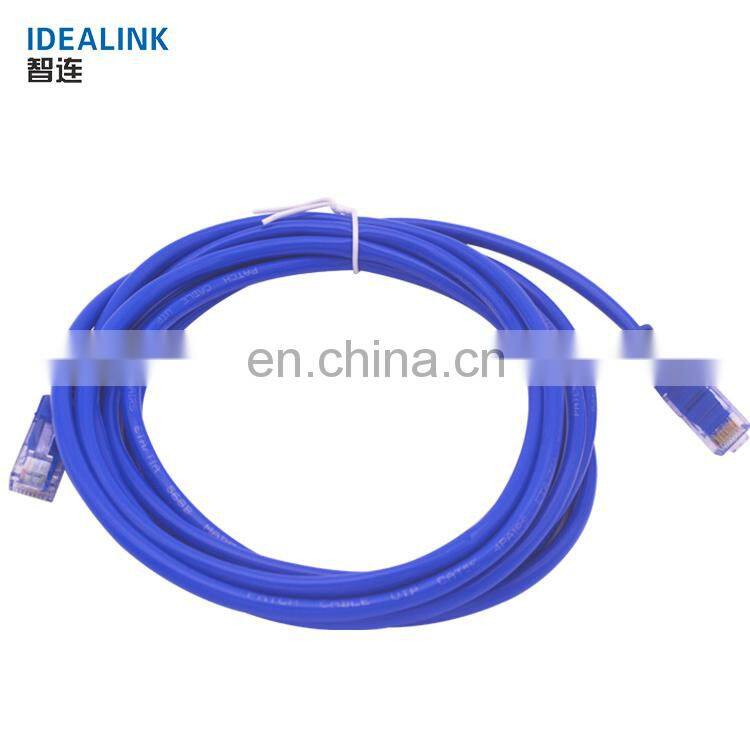 Chinese manufacturer yellow / gray 4 pairs patchcord cat5 1m 5e utp cable cat 5 patch cable