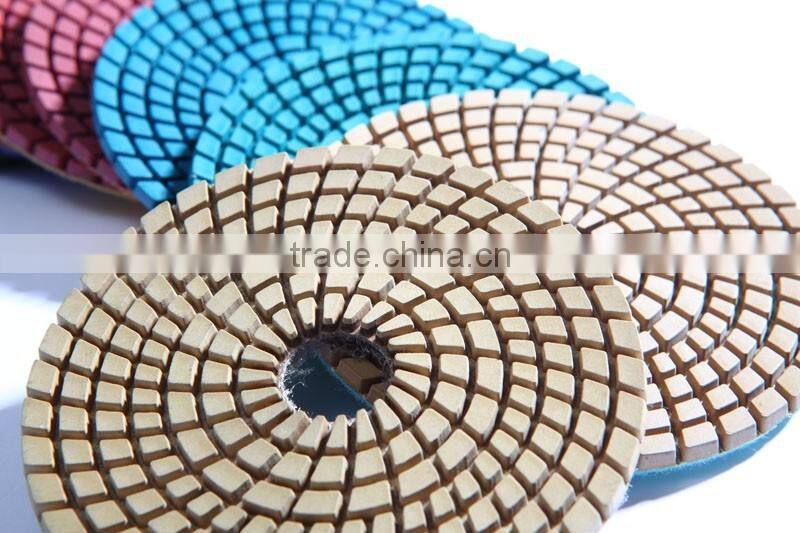 Universal polishing pads for marble grinding