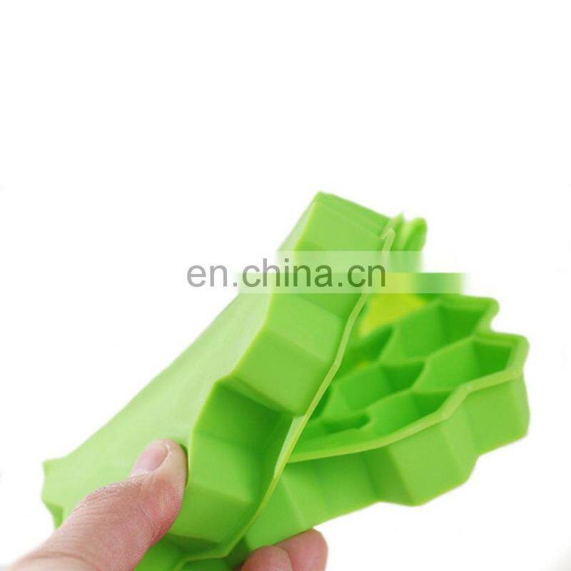 Honeycomb Ice Cube Trays with Removable Lids Silicone Ice Cube Mold