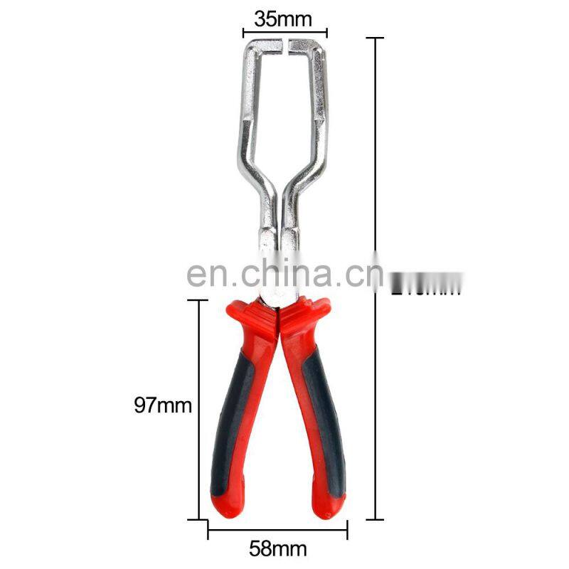 Fuel Line Clip Pipe Plier Disconnect Removal Tool Car Hose Clamp Plier Car Angled Clip Plier Tube Bundle Removal Repair Tool