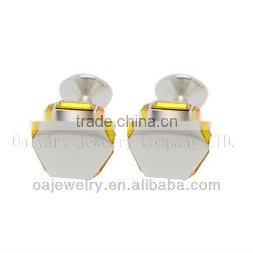 cheap wholesale simple floral cufflinks hot sell brass accessory paypal acceptable