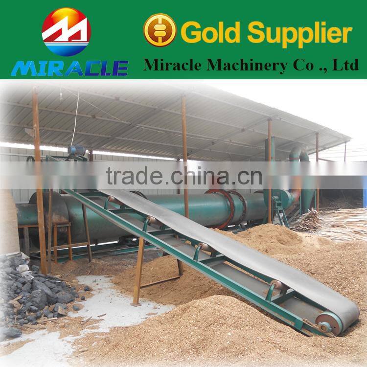 Low speed rotation cow dung dewatering machine/chicken manure drum dryer machine