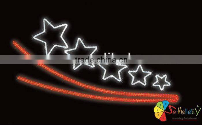 christmas star decoration led motif light