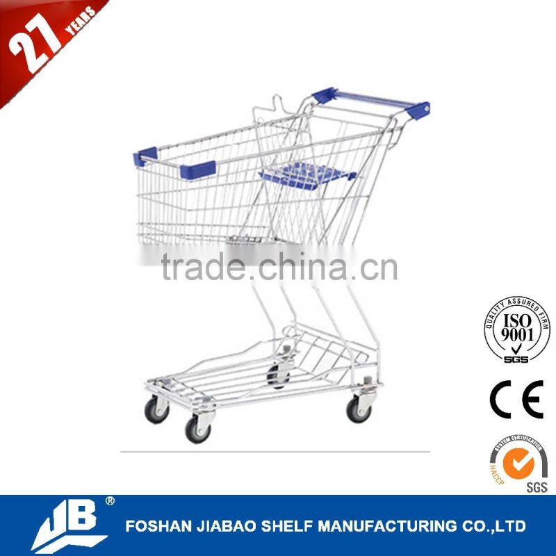 plastic shopping trolley with wheels supermarket trolley