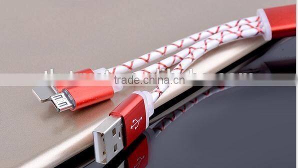 portable Customized Double Speed Fast Charge22awg 2A 5Pin Micro USB Cable For MFI Certified Manufacturers