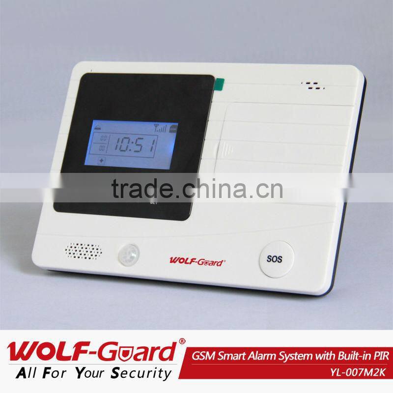 15 Years Factory GSM mms Alarm security System with LCD Screen and built-in PIR YL-007M2K wireless control panel gsm alarm syste