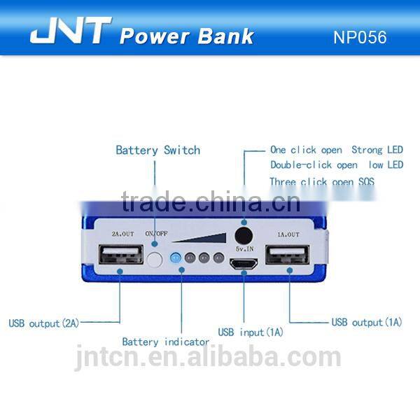 high capacity rechargeable Solar charger power bank with dual USB output NP056
