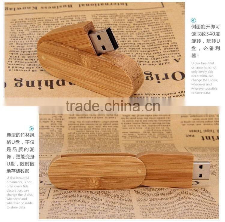 G&J 2014 fashion engraving logo wood usb flash drive