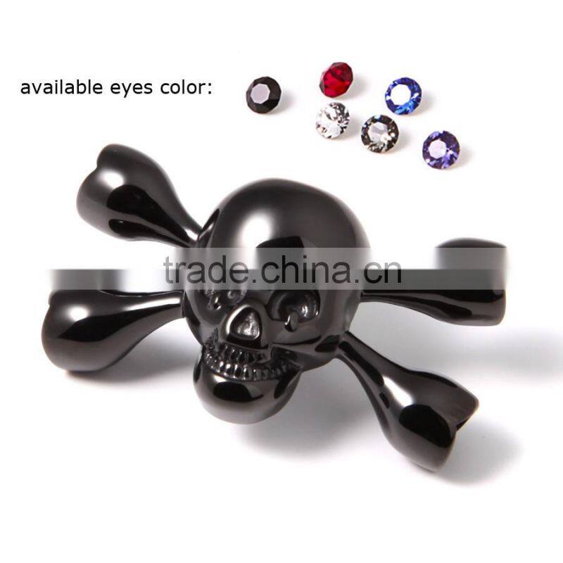2016 New Design North Skull Clasp, Colorful Diamond Skull Clasp, High Class 316l Stainless Steel Skull Clasp