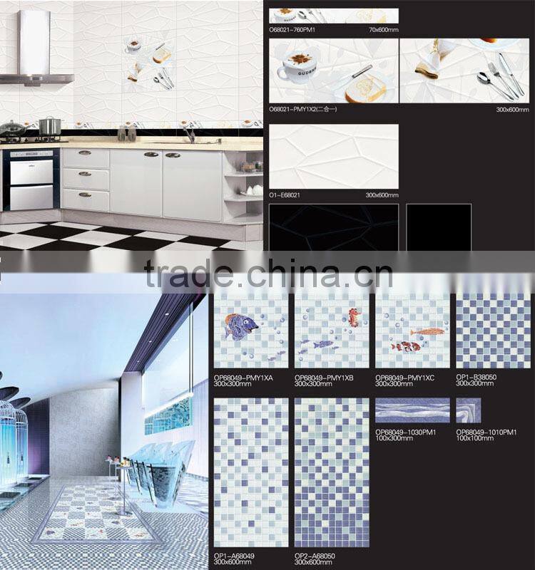 interior 300x600 glazed decoration Ceramic Digital Wall Tiles