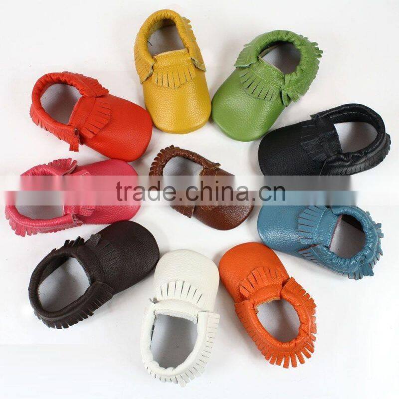 2015 Spring & autumn cool baby leather moccasin shoes