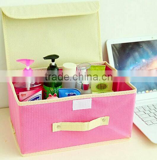 AN1060 ANPHY colorful non-woven fabric cloth storage box & bin 38*25*25 cm,26*20*17 cm