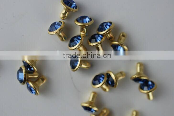 4mm/5mm/6mm/7mm/8mm Rhinestone rivet for leather