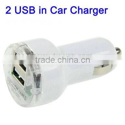 4U Dual USB Car Charger for iPhone 5