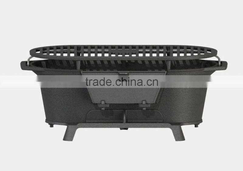 Pre-seasoned Cast Iron Cookware outdoor charcoal BBQ grill