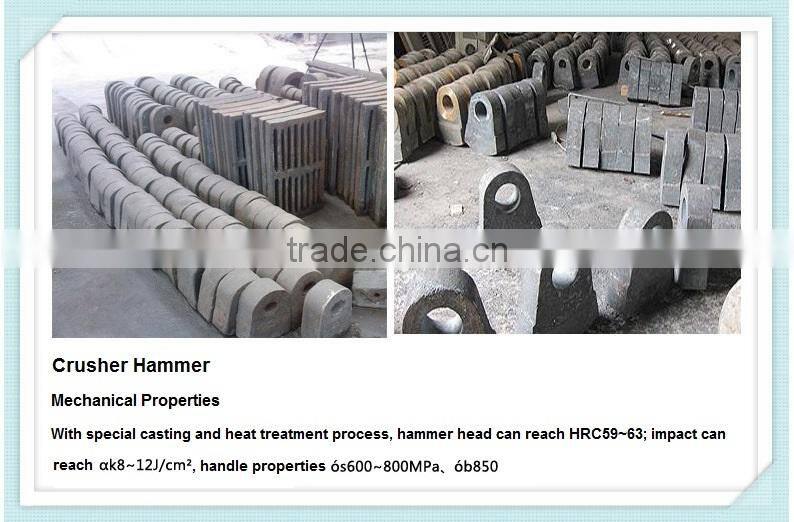 Mn13CrMoNi Manganese Steel Casting Wear Resistant Parts for Crusher
