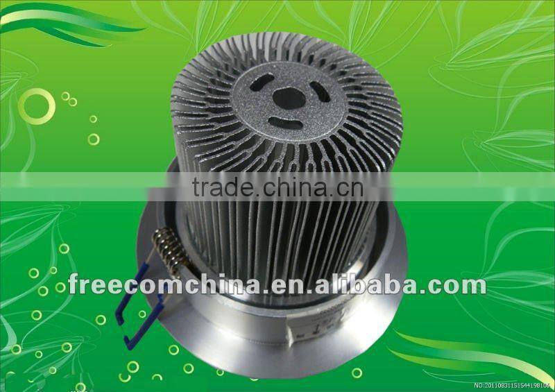 Anodized aluminium led ceiling light parts outer ring