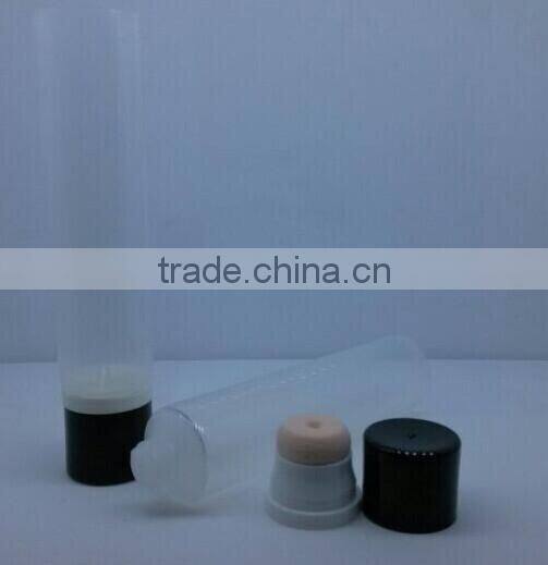 2015 hot sale 100ml cosmetic empty tubes with sponge applicator