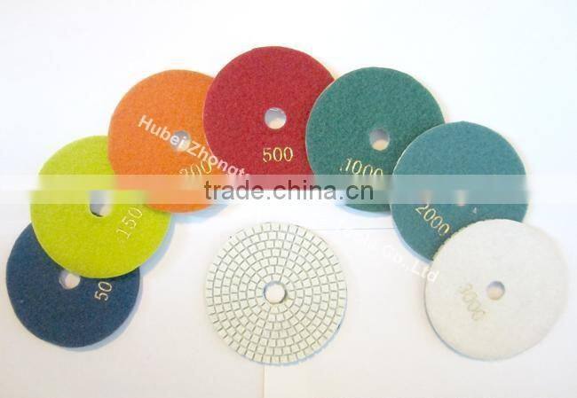 Resin Bonded Sunflower Polish Floor Concrete Wet Dry Diamond Pad