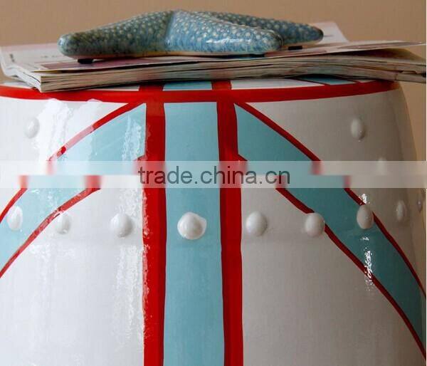 wholesale Ceramic squat Chinese antique porcelain garden stool jingdezhen