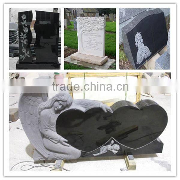 wholesale blue granite cross tombstone