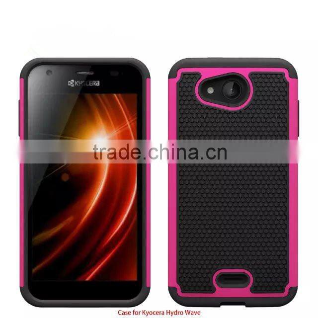 Keno Football Phone Case for Kyocera Hydro Wave, PC Silicone Combo Case for Kyocera Hydro Wave