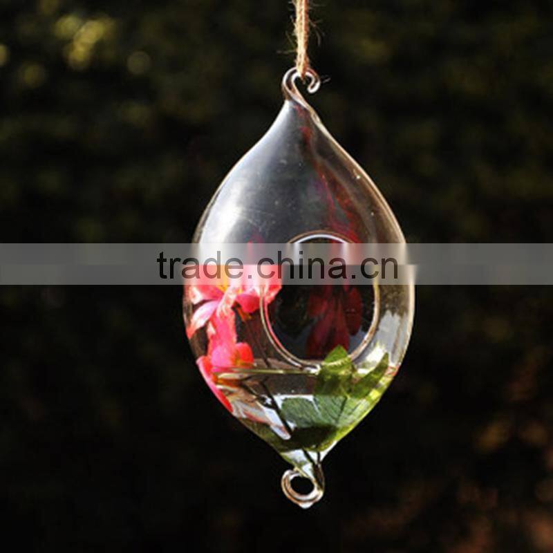 Hanging Ball Shaped Glass Vase, Beautiful Home Decoration Vase,