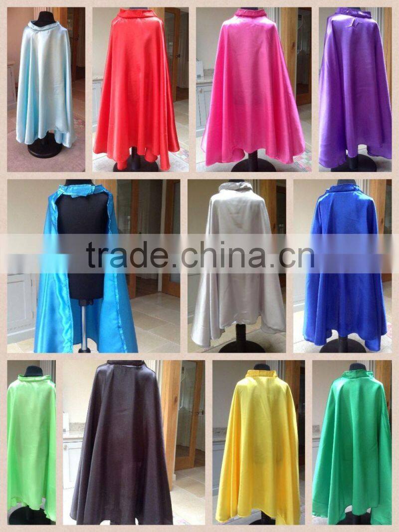Superhero's Chirdren capes,promotional capes,fashion design children superhero cape costumes satin cape CCP5003
