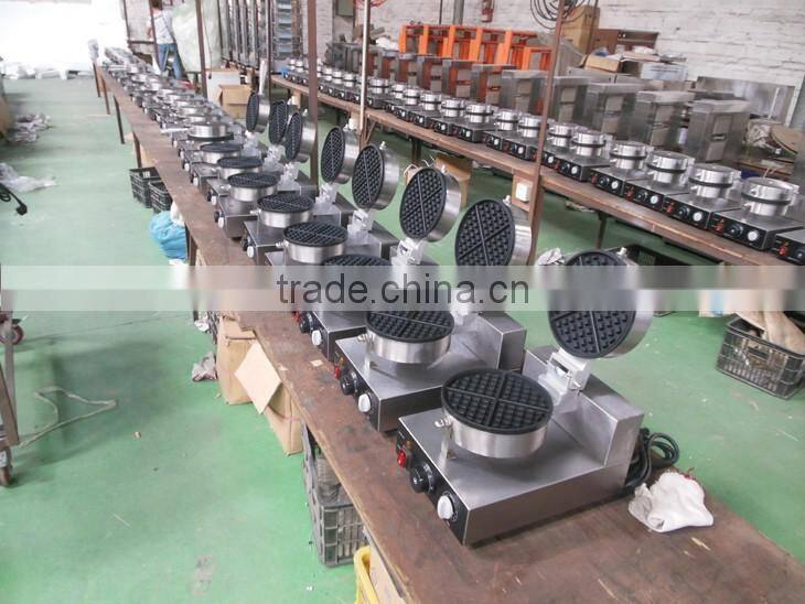 Commercial Restaurant Food Machinary Electric Waffle Maker/ Single Head Mesin Waffle UWB-1