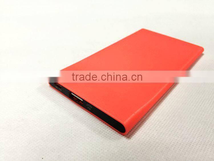 W280 Creative Lithium-ion polymer ultra slim power bank 3000mAh manufacture private external battery charger for iphone 5 6