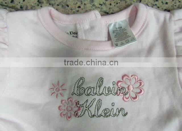 GS20598Tsummer cotton stock little girl's dress set 2 piece