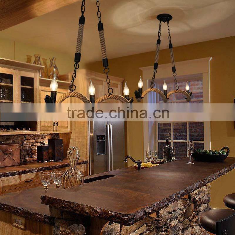 Antique Big Copper Chandelier Lamp for Lobby Decor