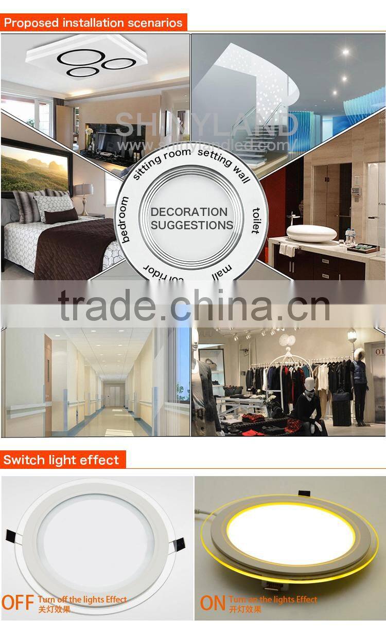 Chinese imports wholesale 18w round glass led light panel with CE certificate