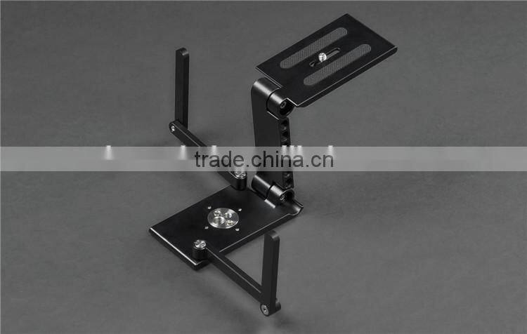 Professional foldable 360 Z type flex camera mount tripod head for DSLR video shooting