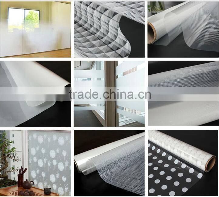 PVC decorative film for glass door and window,China Bamboo pattern decorative film for home and office