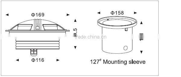 Outdoor new promotion IP65 LED inground lighting