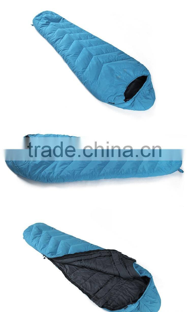 Outdoor super light camping mummy organic cotton sleeping bag