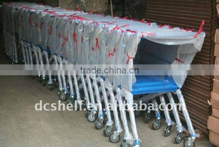 90 Liter Powder Coated Supermarket Shopping Cart