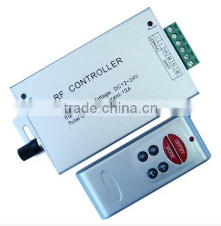 Wireless 12-24V RF RGB Music Audio Controller 6 key Remote for 5050 RGB Strip