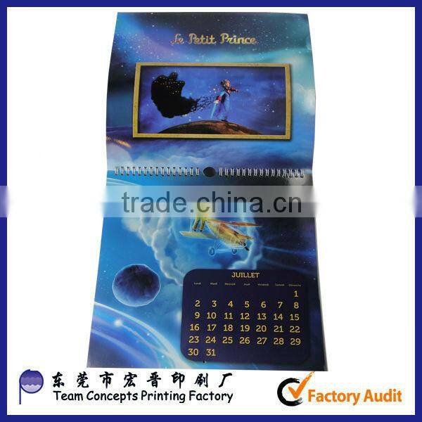 Promotional and Printing cheap 2016 Calendar Type wall calendar