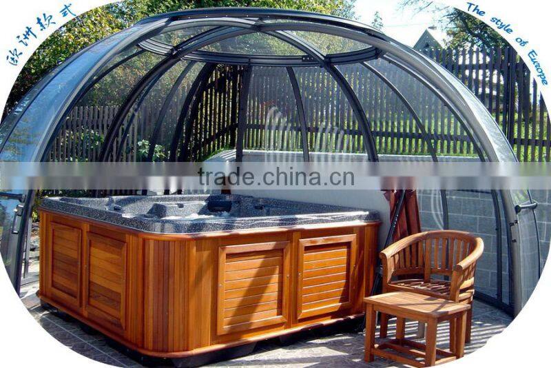 high light transmission&fireproof plastic buidling material PC panel for swimming pool construction