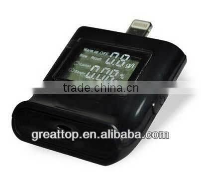 High Quality Alcohol Tester for iphone5/4S/4/5S Alcohol Analyzer Detector(Micro USB)